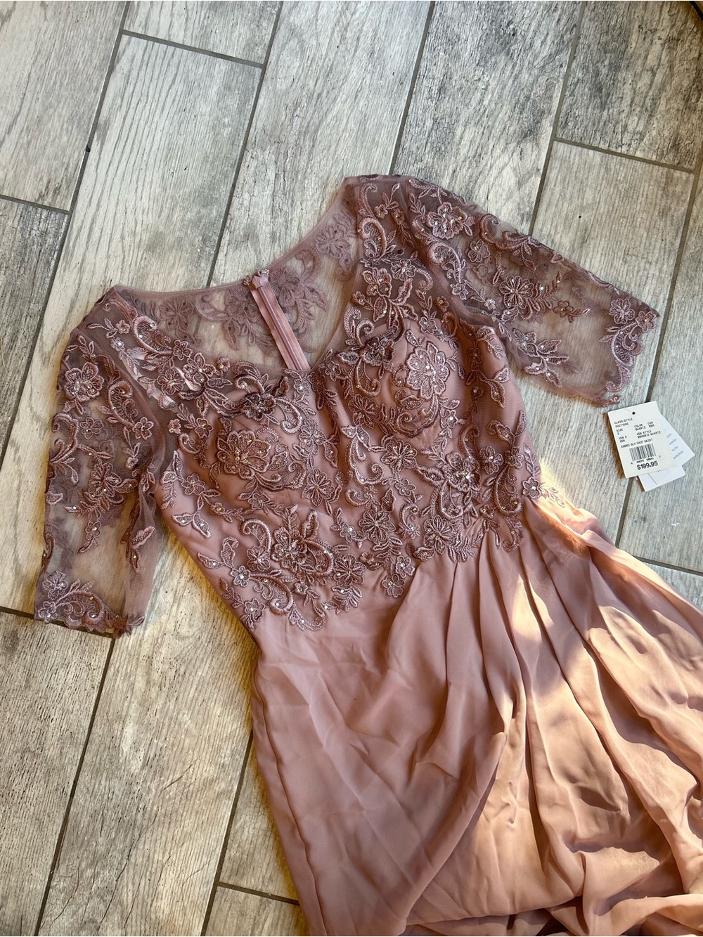 NWT Oleg Cassini Long Formal Pink Dress, Women’s Size 2